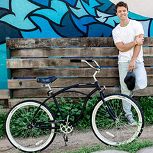 Firmstrong Urban Men's Beach Cruiser Bike Single Speed 26 Inch Matte Black