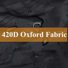 Covers Round 126x37in, Garden Furniture Cover with Air Vent, Patio Furniture Cover Waterproof, Outdoor Dining Set Cover, Heavy Duty 420D Oxford Circular Table Cover (Black 126x37in)
