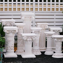 LIAN16PENG Roman Pillars Decor Roman Pillar Statues Oxidized Magnesium Pedestal Stand Greek Column for Home Garden Yard Patio Decor Garden Plinth