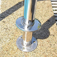 MAZY·URBAN Swimming Pool Handrails, 3-Bend Swimming Pool Safety Handrails, Perfect Handle Swimming Pool Grab Ladder, for Inground Pool Entry,Full Set Accessories