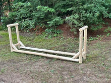 Heavy-Duty Firewood Rack for Outdoor Wood Storage – 8 ft. Unfinished Firewood Rack Outdoor Log Holder – Fire Wood Storage Racks, Keeps Woods Dry, Neat & Ready for Fireplace, Porch & Backyard Use