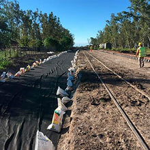 GEGEG 5oz Heavy Duty Non-Woven Geotextile Fabric Durable Weed Barrier for Driveway Stabilization and Erosion Control(Black,1.5mx85m/4.9ftx278.9ft)