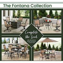 Hanover Fontana 7-Piece Outdoor High-Dining Patio Set Tan/Bronze