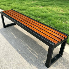 Vttui Patio Bench, Backless Patio Bench, Outdoor Park Bench 100cm