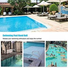 Stainless Steel Handrails Easy Mount Swimming Pool Safety Handrails for Inground Pool Entry 32X22.5in ()