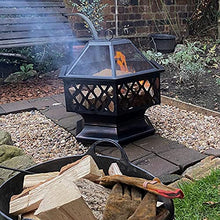OTQEFTN Garden Fire Pit BBQ Grill Metal Fire Pits Outdoor Party Fire Pit Garden Patio Fireplaces Backyard Fire Pit Grill Rack