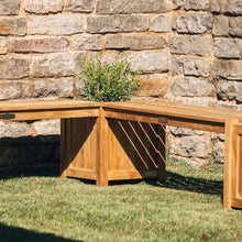 Ash & Ember Grade A Teak Planter Bench Set, 20" Seating Height, 3 Planter Boxes, 2 Bench Seats, L-Shaped Planter Bench, Weather-Resistant Premium Teak Wood Furniture, Outdoor Patio Bench