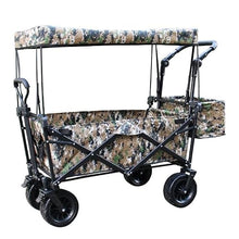 Shopping Cart Folding Garden Trolley Cart Heavy Duty Wagon with Canopy Multi-Function Shopping Cart for Outdoor Handcart