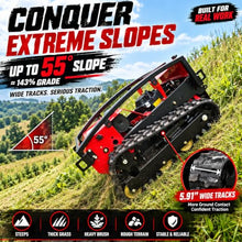 DareDevil Mower Remote Control Tracked Lawn Mower, 55° Slope Climb, 22-Inch Cutting Width, 9 HP Gas Engine, 6L Auxiliary Fuel Tank, Brushless Drive Motor