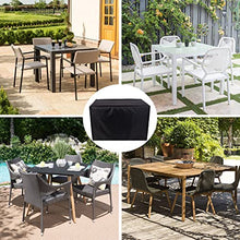 QIAOH Outdoor Furniture Covers Waterproof Rectangle 27.2x27.2x48in, Garden Furniture Covers Garden Furniture Cover Patio Set Cover Waterproof 420d Oxford Fabric Rectangular,Outdoor Table Cover
