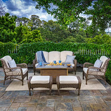 Tortuga Outdoor Rio Vista 7pc Patio Conversation Set Sandstone