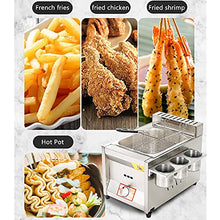 Stainless Steel LPG Gas Fryer for Home and Commercial Use | Adjustable Firepower with Large Capacity | Includes Accessories | Ideal for Cooking Variety of Foods Cleaning,8L+8L