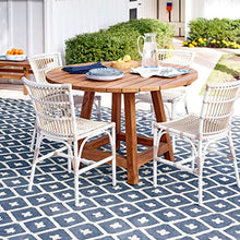 Dash & Albert Elizabeth Indoor/Outdoor Area Rug 5' x 8' Navy
