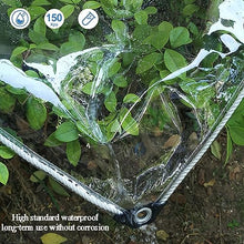 PVC Tarpaulin with Zipper,Outdoor pergola patio porch gazebo carport, transparent tarpaulin side panels, 0.5mm PVC Clear Waterproof Tarpaulin Side Panels,easy installation ( Size : H2.9xW10m/H9.5xW32.