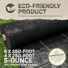 Dewitt Pro-5 Weed Barrier Fabric - 5 oz Heavy-Duty, 4 x 250 or 6 x 250 Ft
