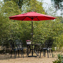 QZQHNYJ Outdoor Garden Parasols Parasols 2.7M Outdoor Garden Patio Umbrella Uv70+, Crank And Tilt, Sun Shade For Outside Market Terrace Deck Yard Or Pool Side