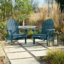 highwood AD-KITCHL6-NBE Hamilton Folding and Reclining Adirondack Chairs, 2-Piece Set, Nantucket Blue