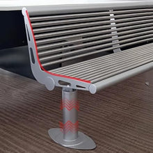 Outdoor Bench Full Steel Outdoor Bench, Outdoor Garden Bench with Backrest, Armless, Stable Metal Leisure Seat for Patio Garden Yard, Easy to Install Garden Benches (Color : 180 * 54 * 78cm) (120*54*