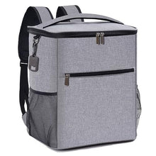 Capacity Ice Bag Cooler Backpack Portable Thermal Bag Men Women Refrigerator Picnic Waterproof Food and Beet Storge Bag (Color : Gray Size : 36.5cm)