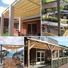 ZCBYBT Wave Shade Sail Retractable Sun Cover Canopy for Lawn Party, 95% UV Block HDPE Shade Cloth Net,C,1.2mx7.2m