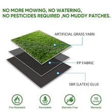Cestavie Artificial Grass 8x65 ft, Artificial Turf Rug for Patio, Dog
