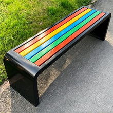 Vttui 2 Person Outdoor Bench, Porch Bench, 220cm Multicolor