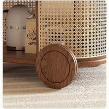 DINBOZ26X Living Room Table Simple Household Corner Several, Living Room Glass Creative Side Several, Small Apartment Movable Trolley Dining Car Outdoor Side Table(Beige)