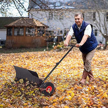 Snow Shovel Snow Pusher with Anti-Skid Wheels Adjustable Handle|Driveway Or Pavement Snow Removal Tool Snow Pusher (Size : Medium) (Size : S)