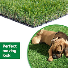 WarmShe Artificial Grass Turf 1.38inch 4 Tone Green 10FTx82FT