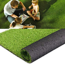 Griclner 35mm Artificial Turf Lawn Fake Grass Green, 1.38" Pile Height, 9FTX76FT