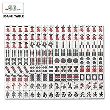usamjtable Folding Automatic Mahjong Table Ultra Thin Wood Grain with Table Cover