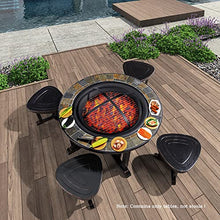 cfycfy987 Grilling Table Barbecue Table Villa Yard Stove Outdoor Household Carbon Grill Garden Iron Outdoor