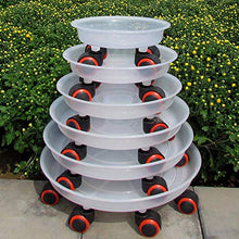 EliteBloom Heavy Duty Plant Caddy with Wheels - Set of 2, 26Cm Flower Pot Stand Trolley for Indoor & Outdoor Gardening, Durable Rolling Planter Base for Easy Mobility,42cm