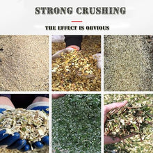 HQHAOTWU Wood Chipper Branch Crusher Sawdust Mulcher Double Hoppers Heavy Duty Chipper Shredder for Wood Branch Leaves Halm Straw 220V Single-Phase