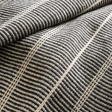 Dash & Albert Samson Black Striped Handwoven Indoor/Outdoor Rug, 7'6"x9'6"