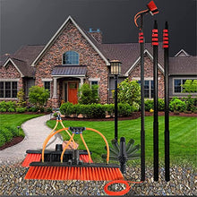 Window Cleaning Pole Cleaner Kit Water/Hose Pole Cleaning Brush Equipment Extendable Outdoor Cleaning Tools Photovoltaic and Solar Panels,5.4M/18FT
