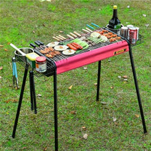 HBJWOV Complete Set of Outdoor Camping Carbon Barbecue Grill Home Charcoal Barbecue Grill Barbecue Rack