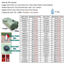 TBLOTYD Foldable Portable Soft Water Bag Cistern Water Tank 20 600 1000 2600 Gallon Water Storage Bladder System Bag, Outdoor Garden Farm Winter Emergency Water Pouches Coll