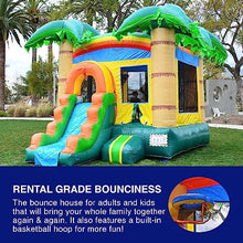 HERO KIDDO Tropical Breeze Bounce House with Slide Green
