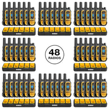 DEWALT DXFRS300 Heavy Duty Walkie Talkies Waterproof Rechargeable Yellow 48 Pack