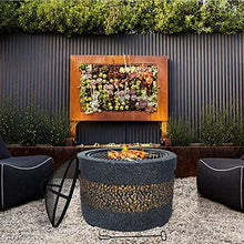 NEWCES Safety Certification Large Fire Pit BBQ Grills Fire Bowl Barbecue Grill Stand Multifunction Charcoal Barbecue Grill Smoker BBQ Grill for Outdoor Garden