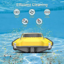 KANGJIEM Underwater Automatic Pool Vacuum Cleaner, Fully Automatic Robotic Pool Cleaner, Self-Parking, with 140 Mins Maximum Runtime, Pool Vacuum for Above/In Ground Flat Pool Up to 1200 Sq Ft