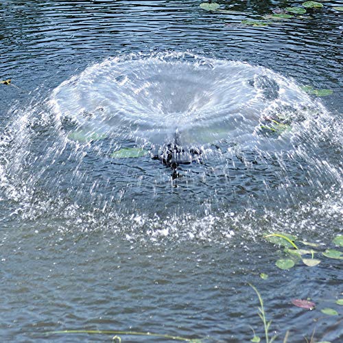 OASE Floating Fountain with Lights 1/4 Hp Black