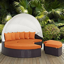 America Luxury - Outdoor Modern Urban Design Patio Canopy Daybed Sofa Orange