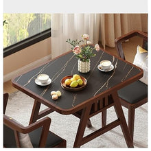 thalo Modern Center Table Rock Slab Outdoor Balcony Tea Table and Chair Three-piece Combination Courtyard Small Tea Table Creative Small Tea Table Coffee End Table