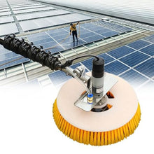 WEIMILOR Automatic photovoltaic Panel Cleaning Brush, Solar Cleaning Brush Telescopic for Outdoor use with Cleaning Brush, Telescopic Rod,5m