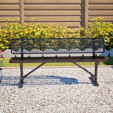 ZAVEROX Black 96x96in Metal Picnic Table 882LBS Galvanized Steel
