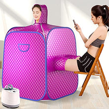 Home Spa Steam Sauna Kit Personal Full Body Portable Spa Sauna Hat Tent 2L Portable Light Sauna with Remote Control Timer