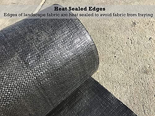 Sandbaggy Landscape Fabric | 40 Year Weed Mat & Ground Cover | 3 ft x 500 ft - 10 Rolls Blue