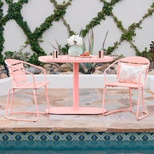 GLigeT Modern Iron Outdoor Balcony Table and Chair Set - Patio Bistro Set - One Size - B-table - Requires Assembly - Wipe with Dry Cloth